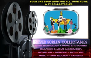 Beatles Yellow Submarine Inspired Pill Box Case with 2 Compartments Free Post - Picture 1 of 10