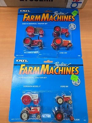 ERTL Die-cast Farm Country CASE Historical Tractor Set New In Pack CASE FORD - Image 1 of 4