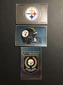 (3) Pittsburgh Steelers TEAM STICKER - 1989 1990 Panini NFL Sticker D28 - Bild 1 von 2
