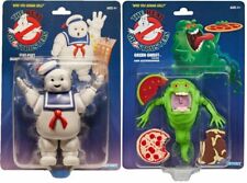 Kenner Ghost Busters Green Ghost and Marshmallow Man Figures Bundle with Accessories