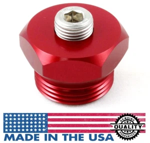 01-04 LB7 6.6L Duramax Diesel Billet Aluminum Air Intake Boost Port Adapter Red - Picture 1 of 1