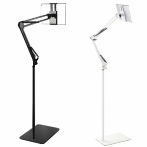 Hands Free Floor Stand Adjustable Bed Clip Holder For Tablet iPad iPhone Switch - Picture 1 of 24