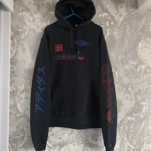 Adidas Original Japan Trefoil Pullover Hooded Sweatshirt Mens Sz Medium Black 11 - Picture 1 of 10