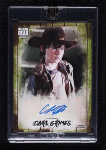 2018 The Walking Dead Collection Moss 1/10 Chandler Riggs Carl Grimes Auto 0c3