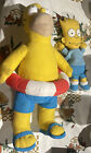 Vintage 2006 The Simpsons Homer Simpson Plush Swimmer Float & Bart 1990 Stuffed