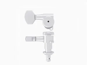 Hipshot Chrome close gear Grip-Lock griplock Guitar Tuning Machines treble side - Bild 1 von 1