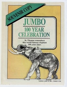 Programma souvenir Jumbo L'elefante celebrativo 100 anni Jumbo Days 1985 - Foto 1 di 11