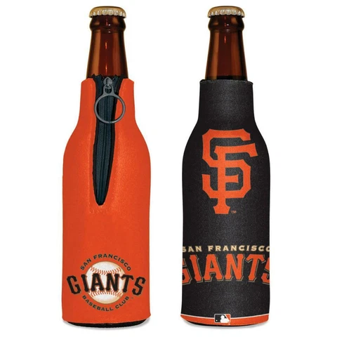 San Francisco Giants 12oz Two Sided Bottle Cooler [NEW] Can Holder Foam Koozie Cover