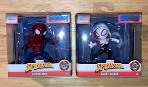 Jada Toys METALFIGS 2.5” Diecast MARVEL Spider-man & Ghost-Spider ~ New - Picture 1 of 8