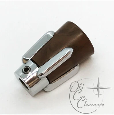 Lincoln Continental 1961-1962 perilla de control del soplador, grano de madera Foto 1 de 2