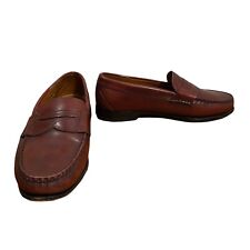 Allen Edmonds men's "Cavanaugh" dress penny loafers maroon/oxblood sz 12