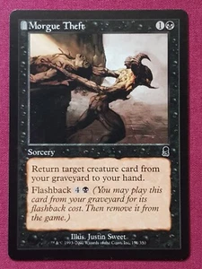 Magic The Gathering ODYSSEY MORGUE THEFT black card MTG - Picture 1 of 2