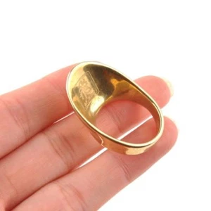 17mm-24mm Protective Ring Thumb Pure Copper For Longbow Archer's Archery Hunting - Picture 1 of 8