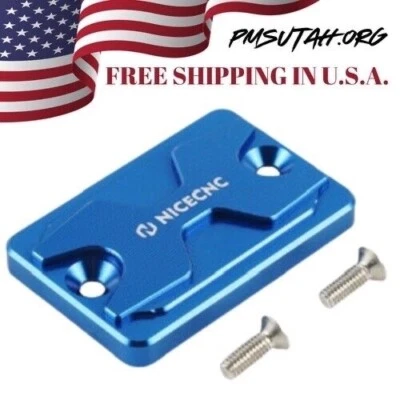 Brake Reservoir Cap Cover Blue Kawasaki KLR250 92-2005 KLR650 92-18 KLR 250 650 - Image 1 of 4