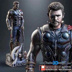 FIGURINE DE 22CM DE HAUT thor figurine fan art - Imagen 1 de 1