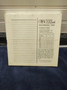 NEW Vintage Polyester Concert Recording Tape 1800 Ft 7" Reel 1.0 MIL Reel 2 Reel - Picture 1 of 1