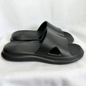 Omega Walk sandali antiscivolo pantofole 10 scarpe comode cuscini nere - Foto 1 di 7