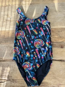 NWT Terez Girls Dylan’s Candy Bar One Piece Swim Suit 14 ~ Black NEW - Picture 1 of 6