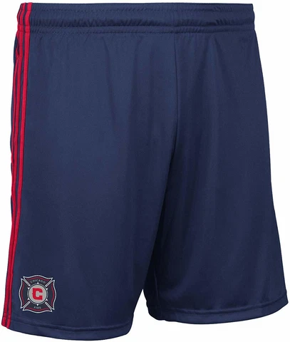 Adidas MLS Soccer Men's Chicago Fire Sideline Shorts Cover