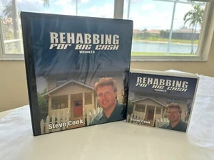 REHABBING FOR BIG CASH BY STEVE COOK - TWO COURSES! 9 CD'S & 3 DVD'S BRAND NEW! - Picture 1 of 14