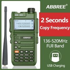 Abbree Ar-F5 Full Band Wireless Copy Frequency Walkie Talkie Two Way Ham Radio