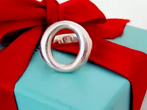 Anello a fascia Tiffany & Co argento extra large O 1 pollice Sevillana misura 6,5 - Foto 1 di 7