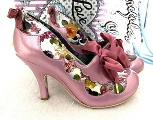 Irregular Choice Meadow Mist Rosa Zapatos Estampado Floral con Caja EU36 UK3 - Imagen 1 de 14