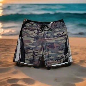 Vintage Camo O'Neill  Boardshorts 40" X 9.5" Hidden Security Pocket - Picture 1 of 11