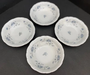 Johann Haviland GUIRNALDA AZUL Juego de 4 cuencos para salsa de bayas de frutas 5 1/8" - Alemania - Imagen 1 de 10
