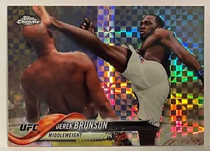 DEREK BRUNSON 2018 TOPPS UFC CROMO REFRACTOR X DIFÍCIL DE ENCONTRAR - Imagen 1 de 3