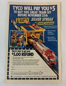 1979 TYCO model train ad ~ SILVER STREAK WITH NITE GLOW - Picture 1 of 1