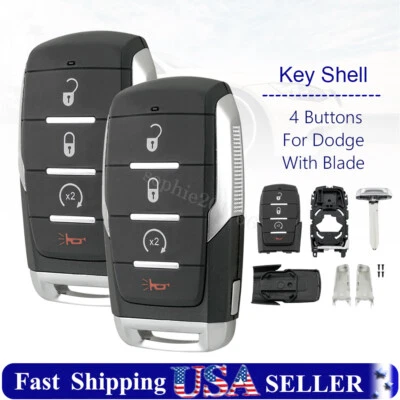 2 适用于 2019 2020 2021 RAM 1500 智能钥匙促销外壳 FOB OHT-4882056 — 第 1/4 张图片