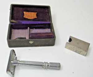 Rasoio di sicurezza vintage GEM USA Micromatic bordo singolo con scatola #SP - Foto 1 di 9