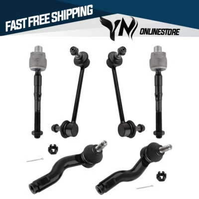 6pcs Front Stabilizer Bar Link Tie Rod End Ball joint for Lincoln MKZ 2007-2009 - Image 1 of 4
