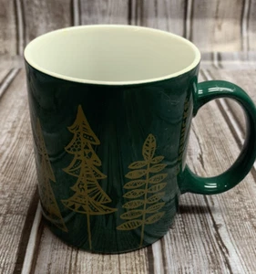 Starbucks 2015 Coffee Cup Meg Green & Gold Holiday Christmas 12 Ounces - Picture 1 of 8