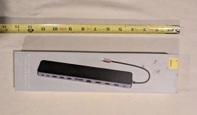 Baseus EliteJoy Gen2 series USB-C Hub 12in1 2xHDMI+ 3xUSB 3.0+ PD+ DP+ SD/TF+ RJ - Image 1 of 4