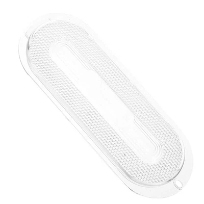 Clear Plastic LED Light Cover for Range Hood Oval Shaped Kitchen Cooking Hood - Image 1 of 4