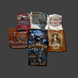 Harley Davidson T-Shirt Lot - 7 Shirts Sizes M to XXL - Picture 1 of 14