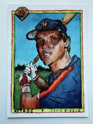 Caja de zapatos Craig Biggio 2025 Topps Treasures de Andy Friedman 1990 Bowman #B90-2 Foto 1 de 2