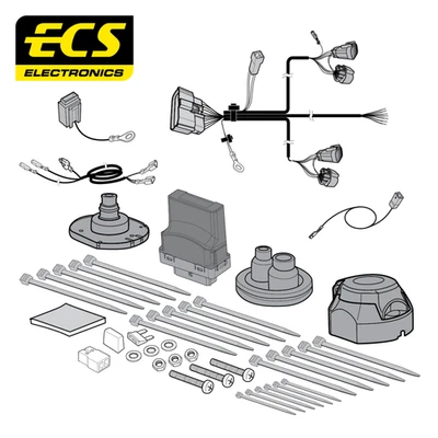 ECS 7 Pin Socket With Terminals Wiring Kit For Fiat Ducato 2011-Onwards - Image 1 of 4