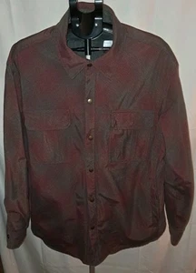 Nike ACG Mens Size XXL Red Snap Button Shacket Insulated Shirt Jacket - Picture 1 of 5