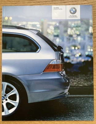 BMW 5 SERIES E60 E61 TOURING BROCHURE 2005 523 525 530 550 520d 525 530 535 ENGL - Image 1 of 4