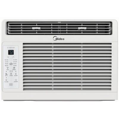 Midea MAW05R1WWT-T 5,000 BTU 150 Sq ft Window Air Conditioner with Remote, White