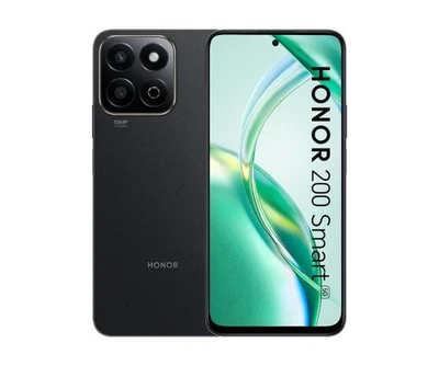 HONOR SMARTPHONE 200 SMART 5G 4GB RAM 256 GB ROM 6,7" DualSim BLACK 5200Mah New - Immagine 1 di 4
