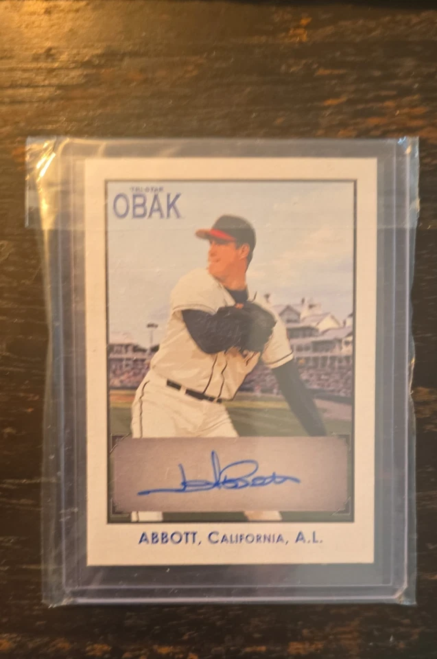 TRISTAR Obak 2010 - Autógrafos Jim Abbott #A47 negro/125 Foto 1 de 1