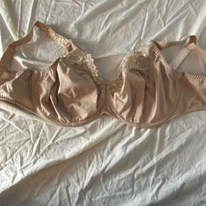Primadonna Women's T-Shirt Bra 38K Beige Lace Detailing Adjustable Straps - Picture 1 of 7