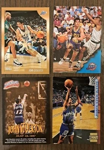 JOHN STOCKTON NBA Basketball Card Utah Jazz (Set of 4 Cards) - Picture 1 of 6