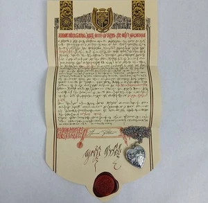 Nosferatu 2024 Movie Contest Giveaway Contract With Orlok’s Wax Seal And Locket - Picture 1 of 13
