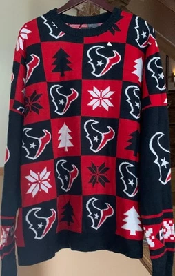 Suéter Feo Navidad NFL Houston Texans Fútbol Navidad Cuello Redondo Para Hombre 2XL Nuevo Foto 1 de 3