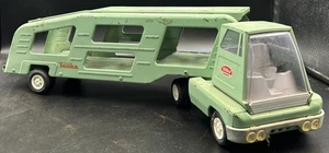 Vintage 18" TONKA Car Hauler Carrier -- grün, mintgrün Pressstahl - Bild 1 von 22